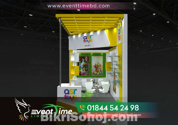 3D Exhibition stall design and Fair Stall fabrication